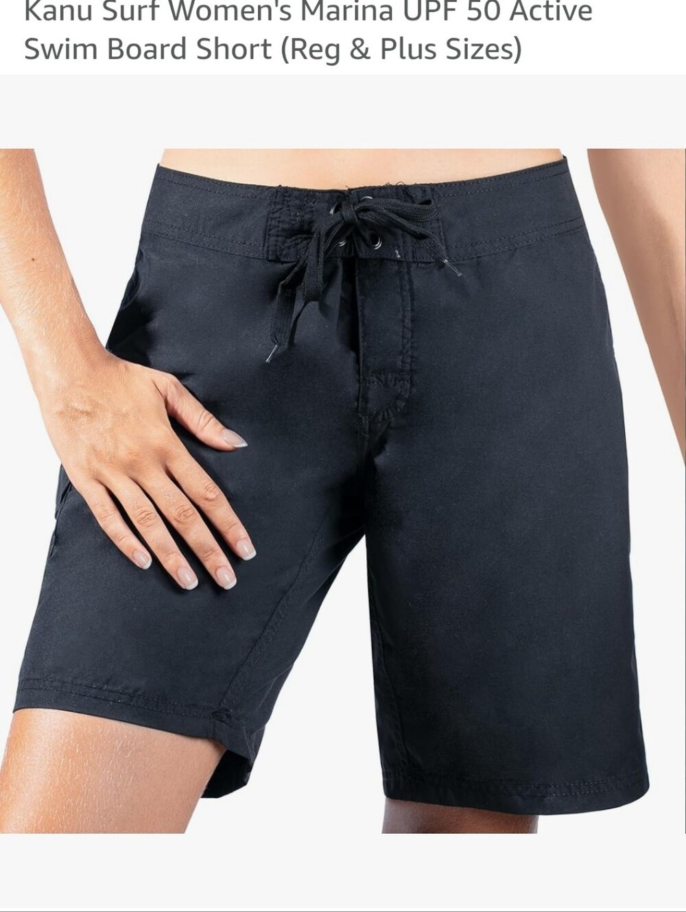 Kanu Surf Active Swim Board Shorts Black 1x NEW